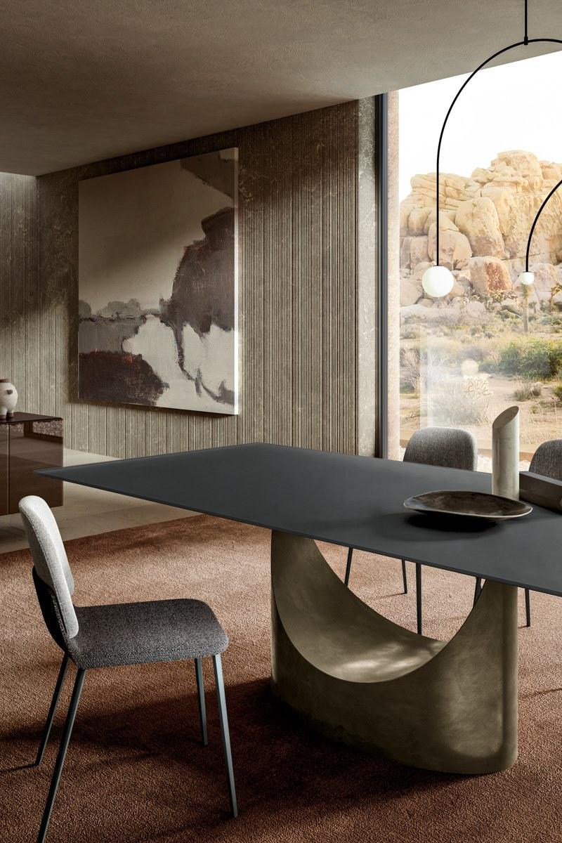 Lago Стол с металлическим основанием и стеклянной столешницей sun-id-1463653 - Вид №1