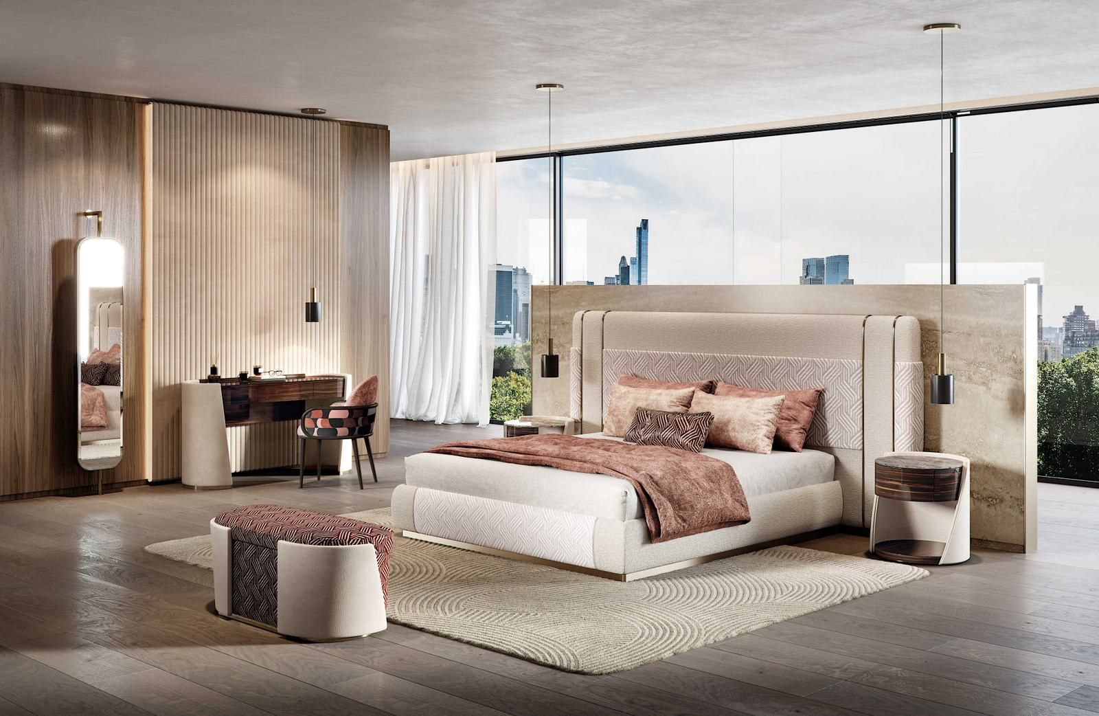 Деревянный и кожаный письменный стол Capital Collection ARCH-00111411 - Вид №3