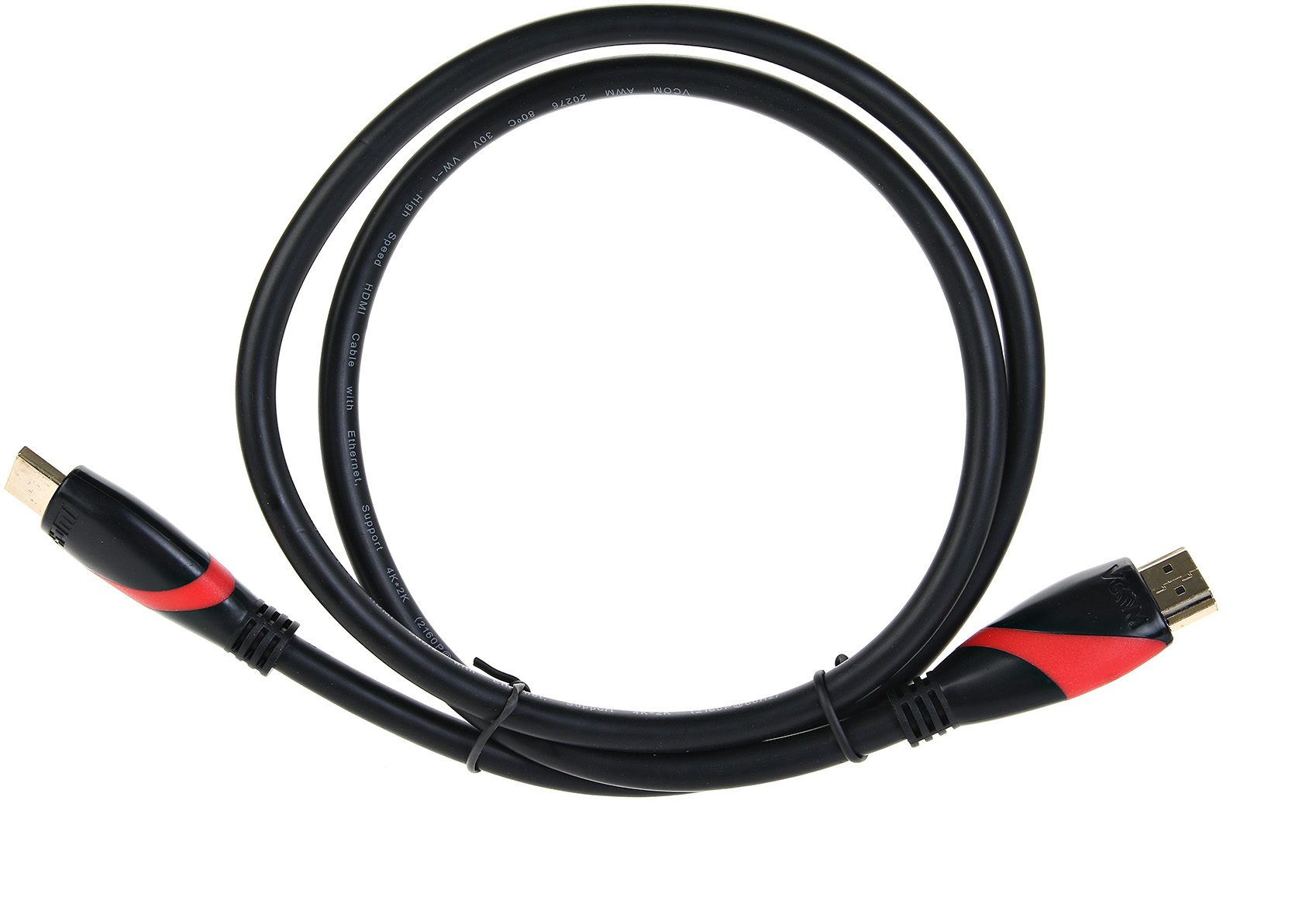 CG525-R-1.0 Кабель hdmi 19m/m ver. 2.0 black red, 1m <> VCOM Santreyd 