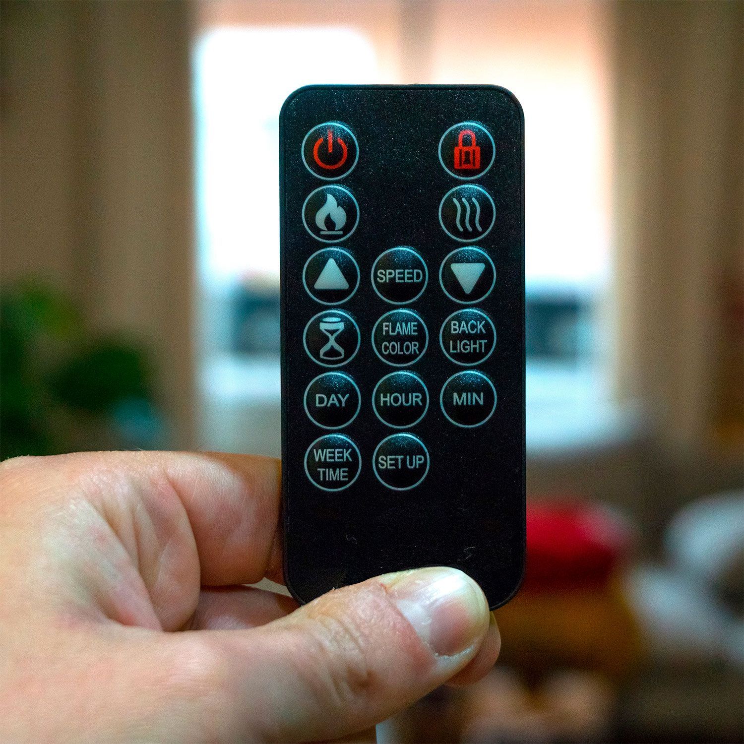 Настенный электрический стальной и стеклянный камин SINED APRICA ARCH-00120284 - Вид №3