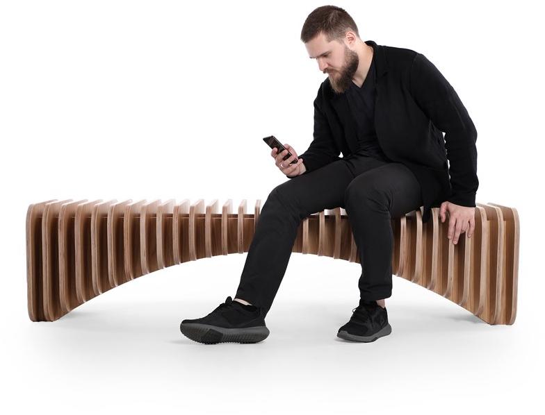 Скамейка из фанерованной древесины B Santreyd sun-id-1508526 - Вид №6