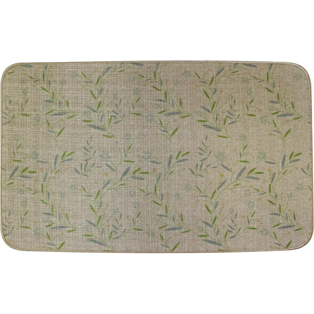 Коврик для ванной Аквалиния Клевер 45x75 см цвет бежевый STLM-2183125