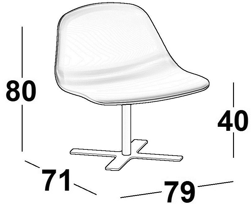 Luxy Мягкое кресло с 4-мя спицами для контракта Llounge sun-id-1437410 - Вид №4