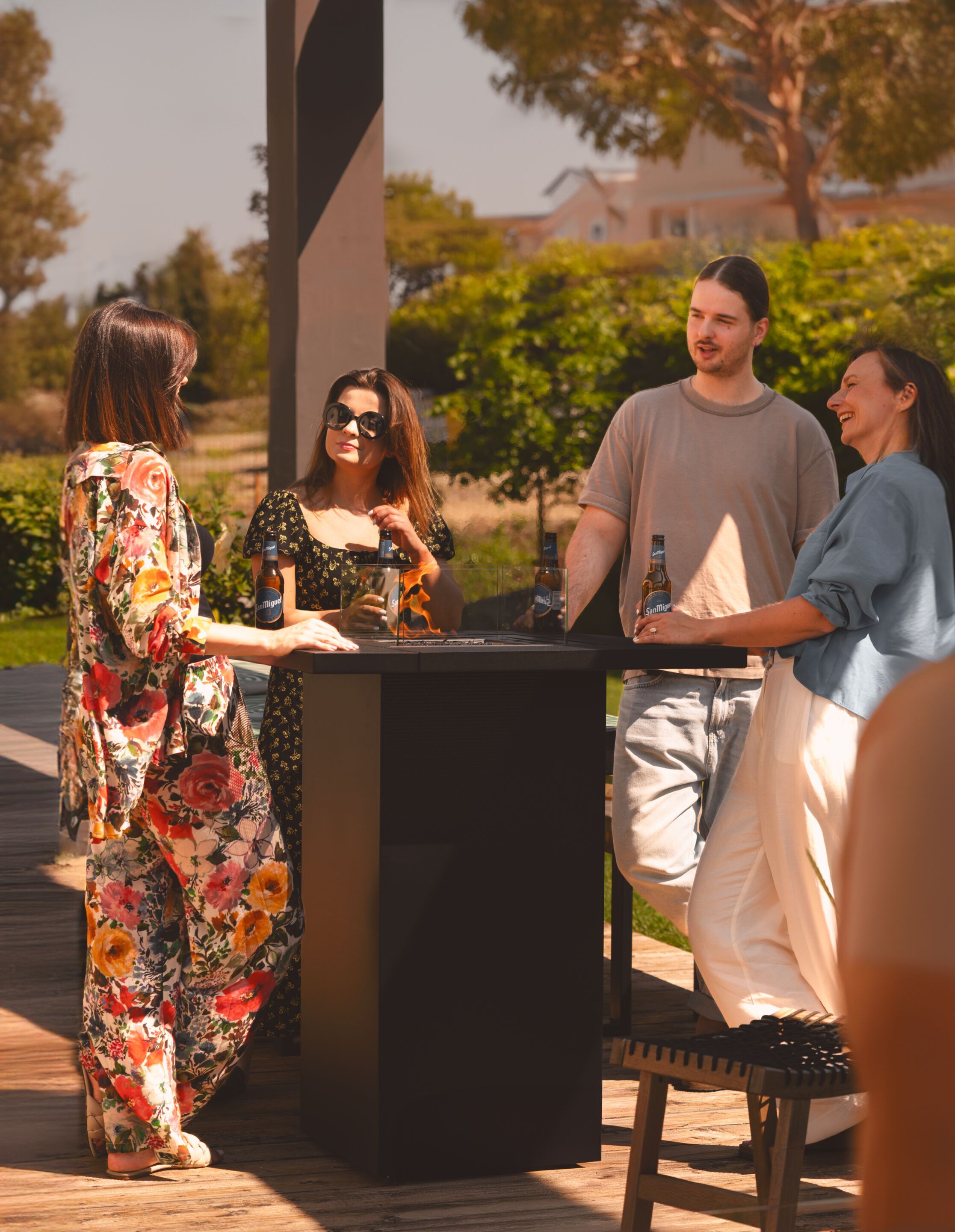 Открытый газовый камин Planika SQUARE TABLE HIGH ARCH-00098062 - Вид №9