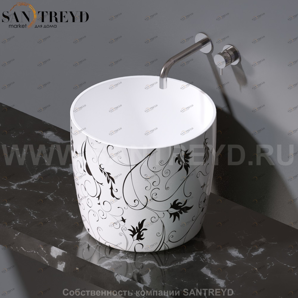 L106.440 Накладная раковина на столешницу  овальная A. e T. Italia PILLAR AeT ITALIA