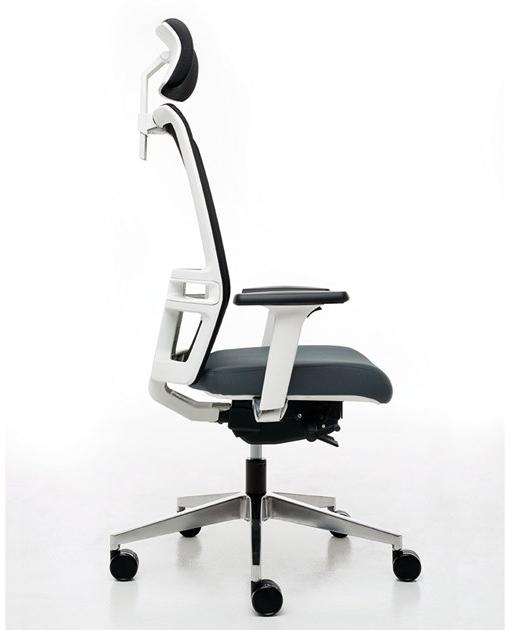 Linea Fabbrica 5-спицевое кресло руководителя с подголовником Omnia white sun-id-1459263 - Вид №2