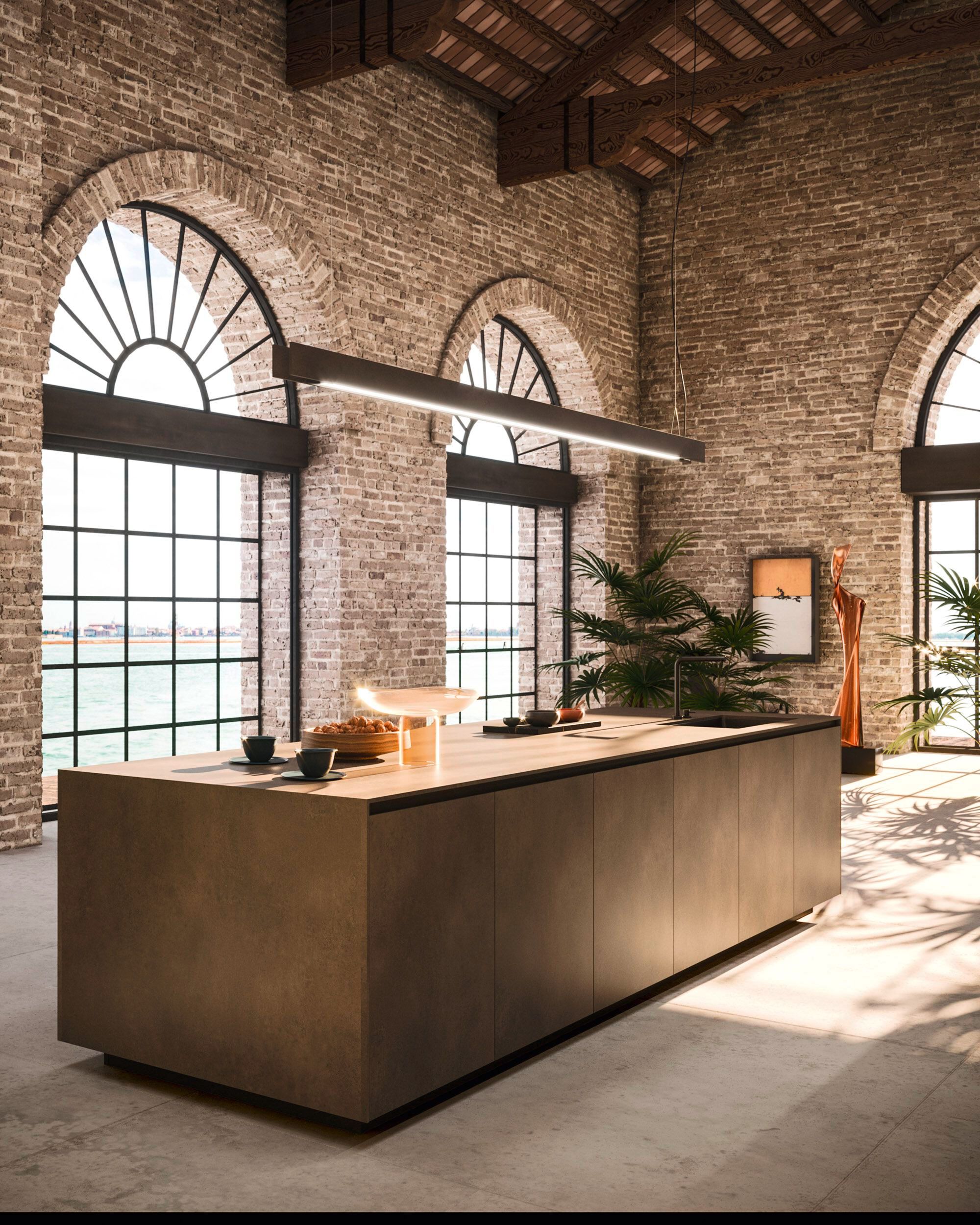 Встроенная кухня с островом Arrital Ak_Project ARCH-00022301 - Вид №1