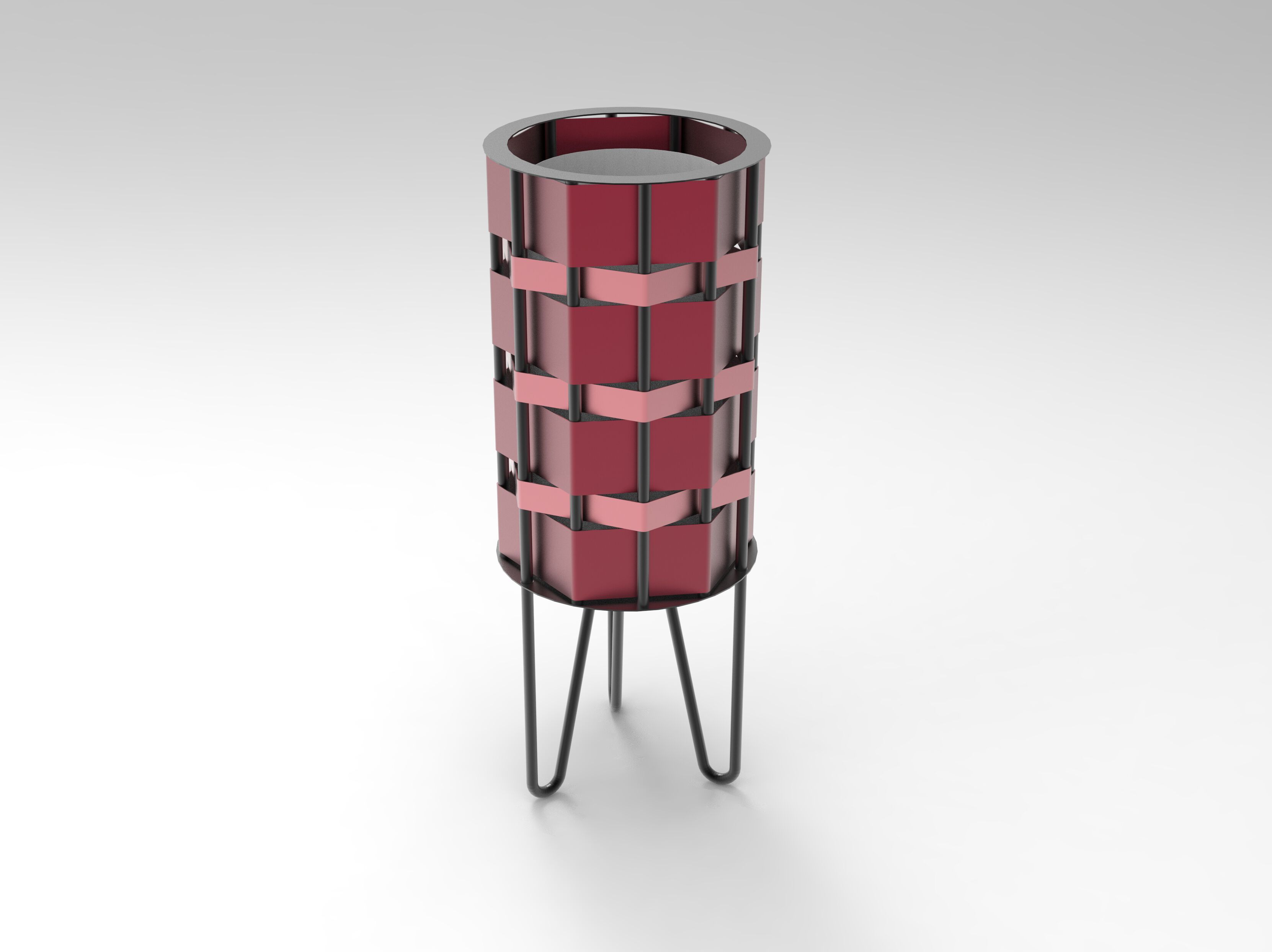 Оцинкованная стальная стойка для мусора Viscio Urban Design плетеная ARCH-00088247