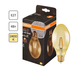 Лампа светодиодная Osram филаментная E27 230 В 5 Вт/825 овал 80173283 STLM-2133090