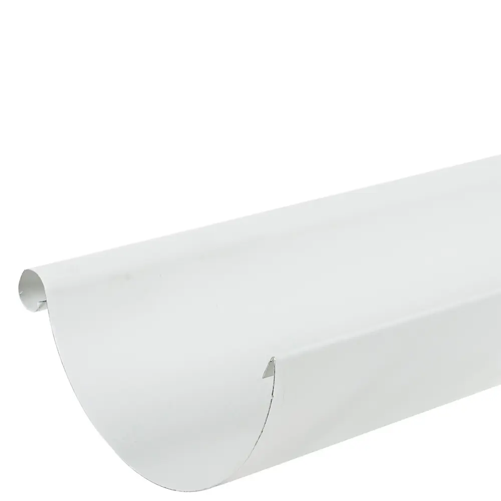 81931301 Желоб водосточный 2 м 125 мм цвет белый STLM-1016800 ИНТЕРПРОФИЛЬ  - Вид №1