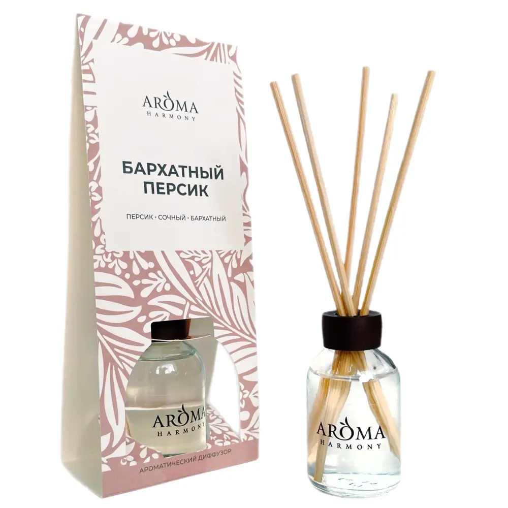 Ароматический диффузор Aroma Harmony Бархатный персик 30 мл 87984285 STLM-2134664 