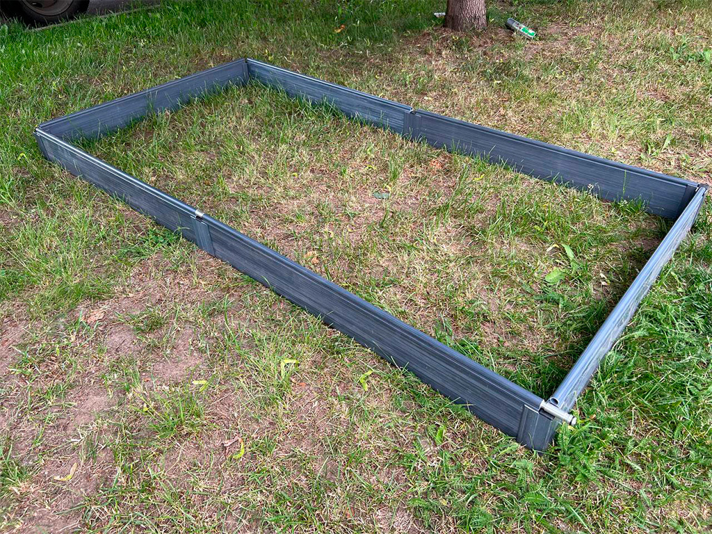 Грядка ПВХ 2х1 м. высота 12,5 см с автополивом ГеоПластБорд GPBST-140