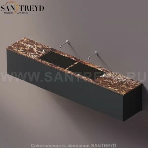 AELLM0CC22426DD Подвесная раковина настенная прямоугольная Agape Ell