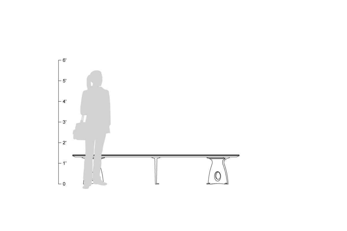FSRT52 Скамейка Леда  Forms-surfaces  - Вид №15
