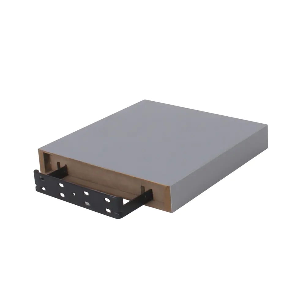 Полка мебельная прямая 23x23.5x3.8 см МДФ цвет серый 81898855 STLM-2004077 SPACEO  - Вид №2