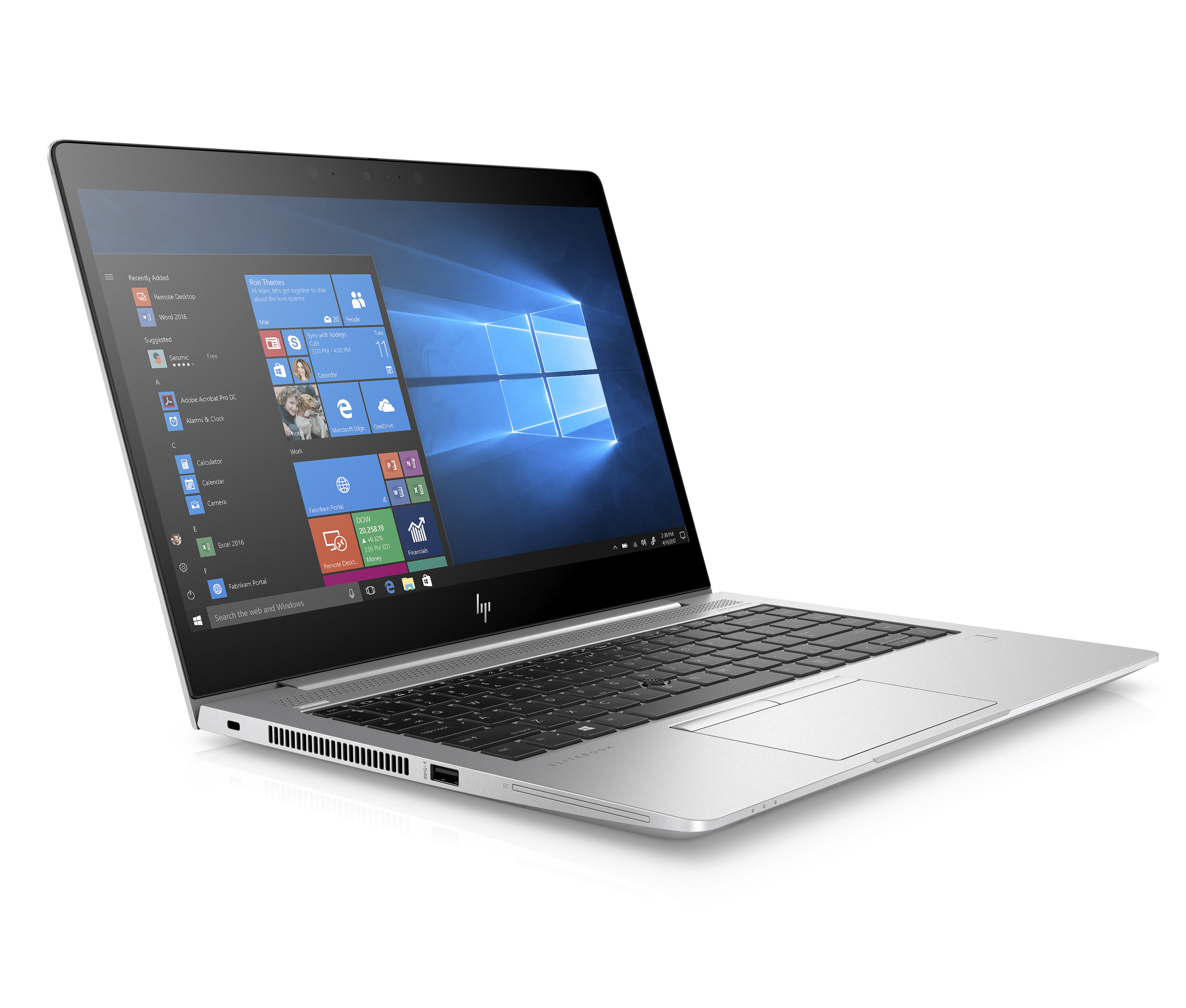 6XD51EA#ACB elitebook 840 g6 14"(1920x1080)/intel core i7 8565u(1.8ghz)/16384mb/1000pcissdgb/nodvd/int:intel hd graphics 620/50whr/war 3y/1.48kg/silver/w10pro + 1000 nit sure view HP Santreyd  - Вид №2