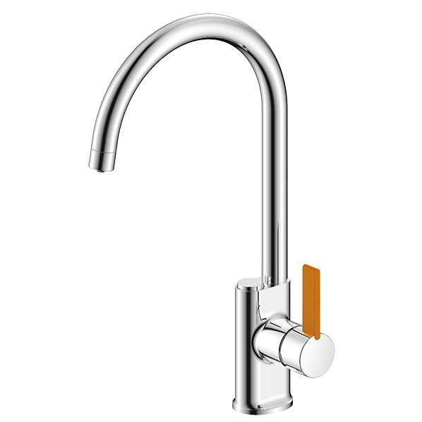 35-09L BUTTON orange  Смеситель для кухни  ARGO kran 3509lbuttonorange