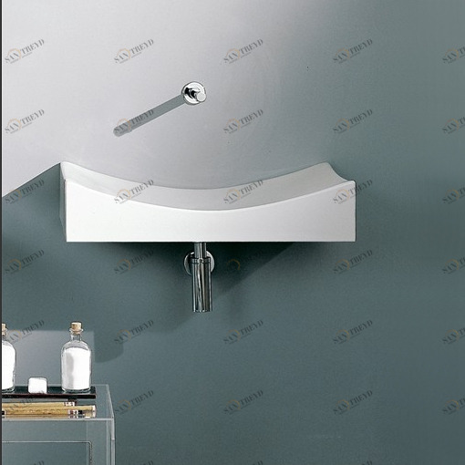 8038 Подвесная раковина настенная овальная Scarabeo Ceramiche  белая 