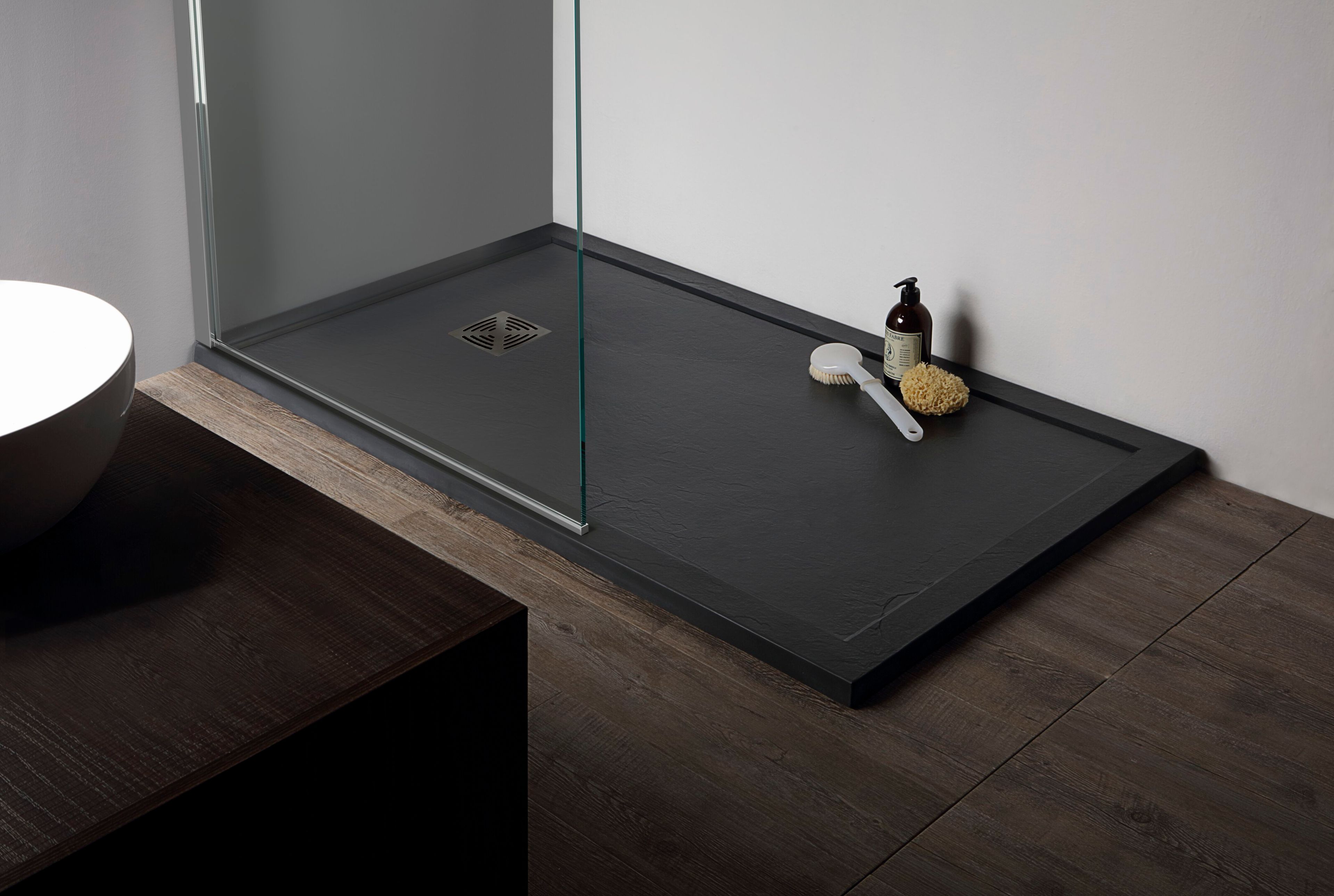 Индивидуальный мраморный поддон для душа из смолы с антибактериальной обработкой TAMANACO FLAT ARCH-00053130 - Вид №2