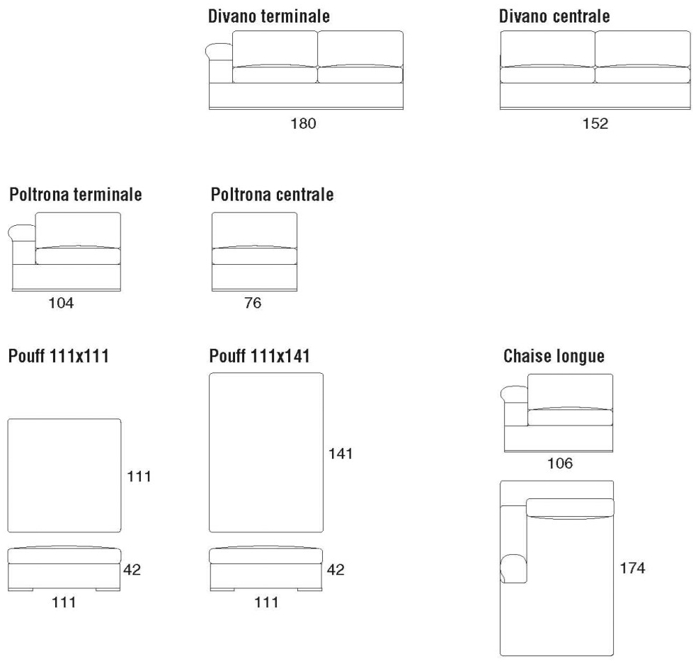 Former In Italia Модульный угловой диван из ткани Dandy sun-id-1478162 - Вид №1