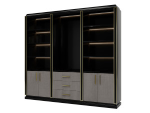 Деревянный книжный шкаф