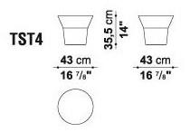 B&B Italia Outdoor Круглый садовый журнальный столик из cristalplant® Springtime sun-id-1385741 - Вид №3