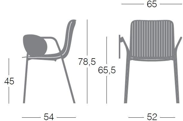 Segis Стул для конференций из полипропилена с откидной крышкой Dragonfly S0027b - Вид №3