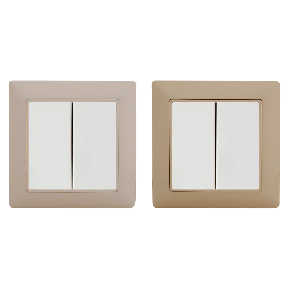 Выключатель встраиваемый ABB Basic 55 2 клавиши, цвет белый 14302974 STLM-2068228 BJB Basic 55 - Вид №1
