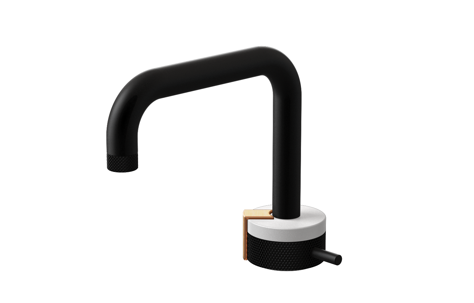 E-11500-R1WT-L2BRG-MBK Однорычажный прогрессивный смеситель для раковины - излив 15,3см GRAFF MOD+