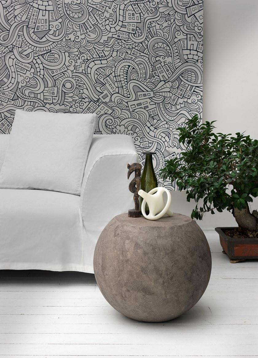 Cappellini Круглый журнальный столик из стекловолокна и смолы  Bg_1  - Вид №15