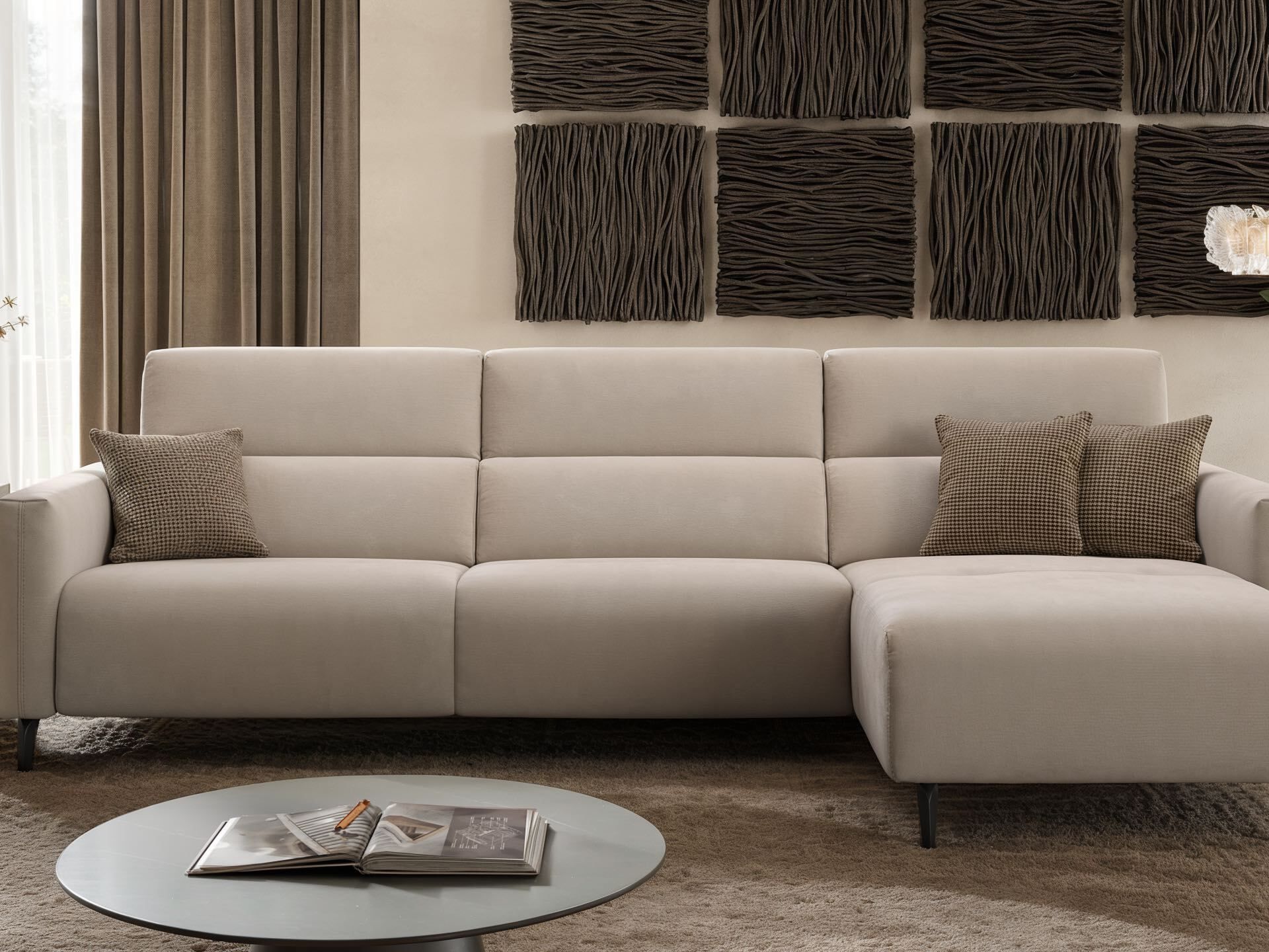 Диван с полуостровом Sofanella Avella ARCH-00061788 - Вид №3