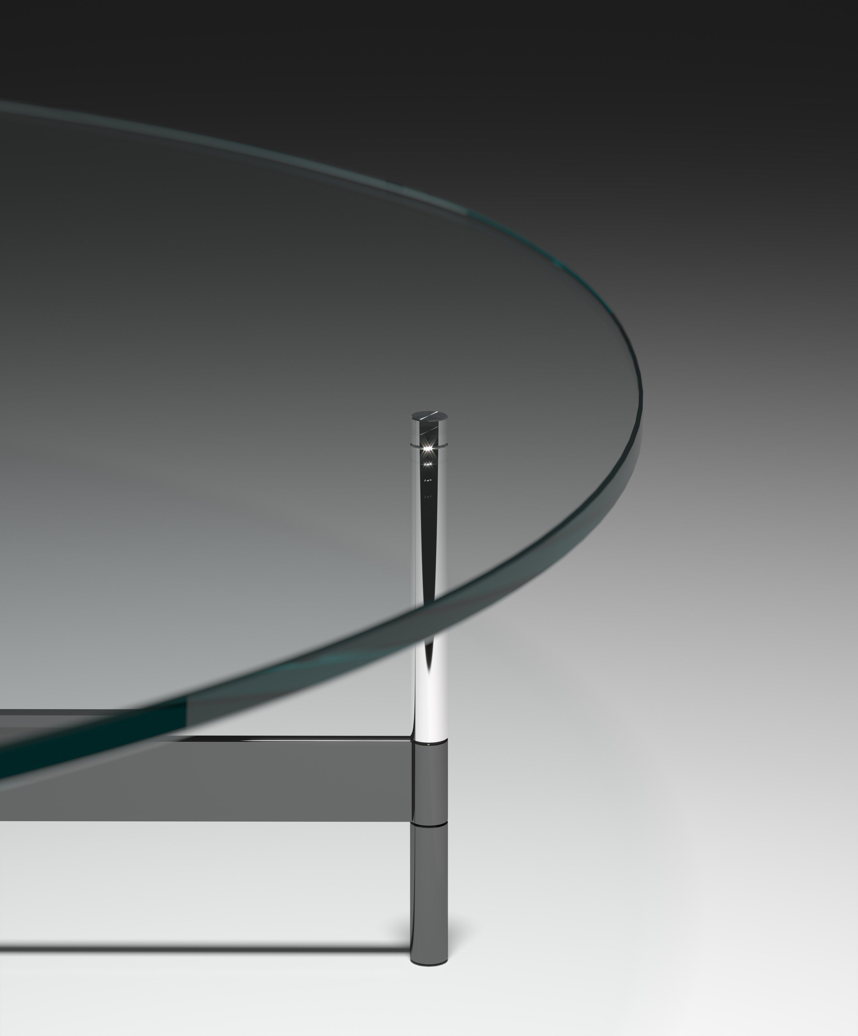 Журнальный столик со стеклянной столешницей Tonelli Design AFTER9 ARCH-00009041 - Вид №3