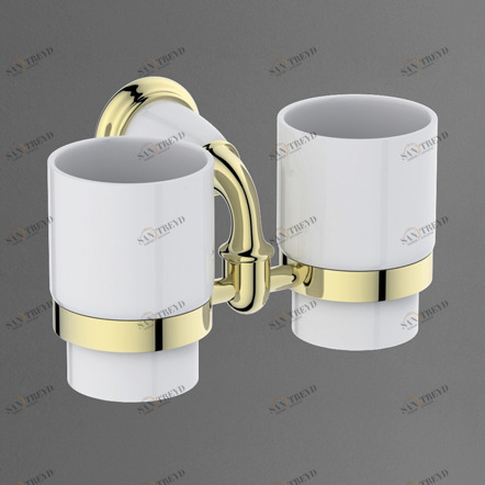 Держатель стакана настенный двойной ART&MAX BIANCHI AM-E-2602-D-Do