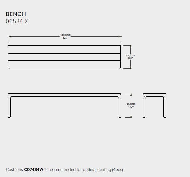 Садовая скамейка из тикового дерева TRIBÙ Illum ARCH-00109962 - Вид №4