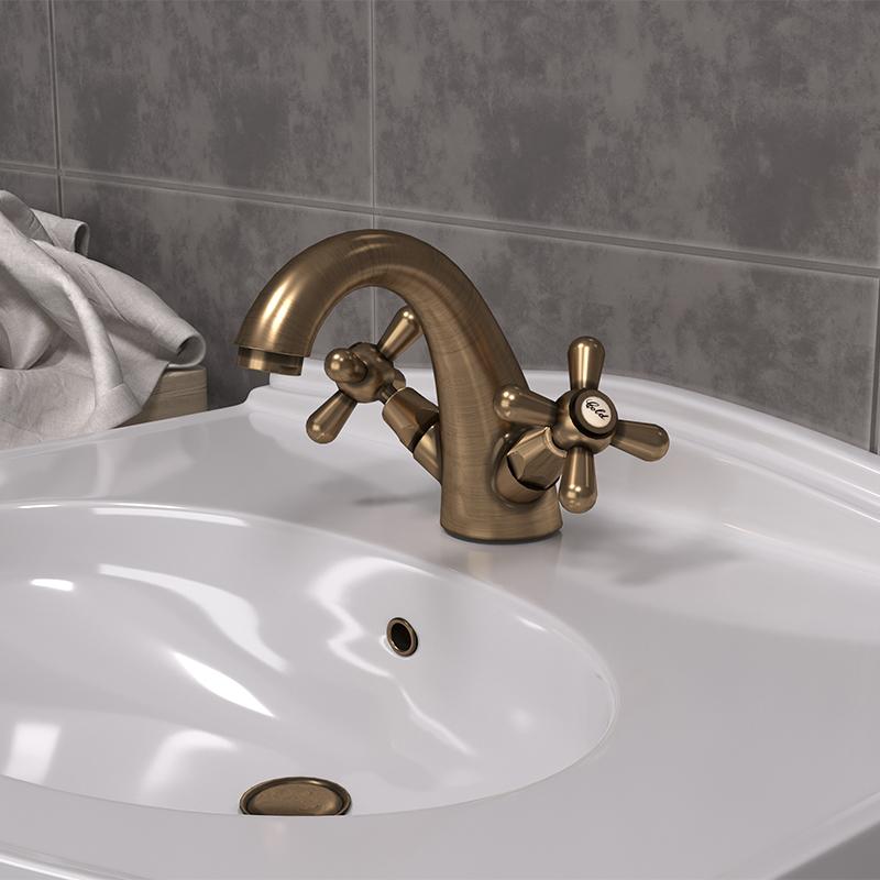 Paini Liberty 17F3243KM смеситель для раковины с донным клапаном - Вид №1