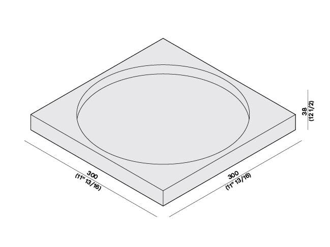 ARCH-00073210 Полка на борт ванны LUCE DI CARRARA элемент - Вид №7