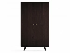 Шкаф распашной двухдверный дуб венге Thimon THE IDEA  210345 Венге;черный