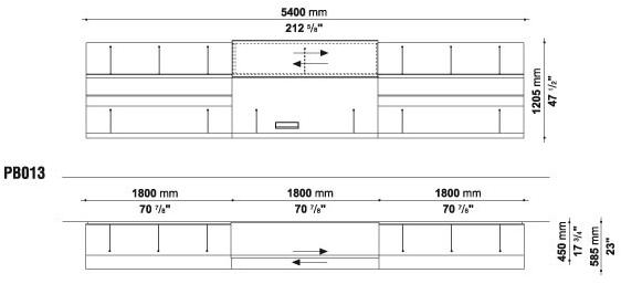 B&B Italia Комод с распашными дверцами Pab sun-id-1362914 - Вид №6
