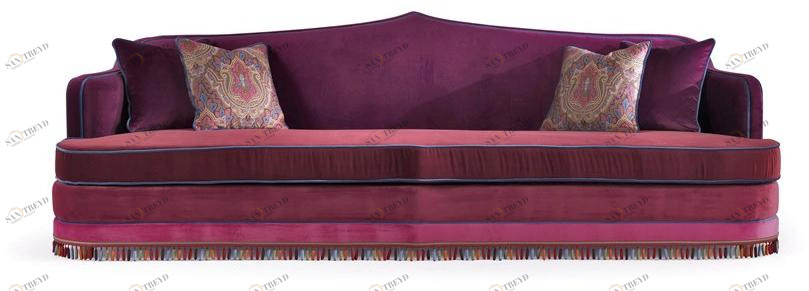 ETRO Home Interiors 3-х местный бархатный диван Amina E.ami.211.b