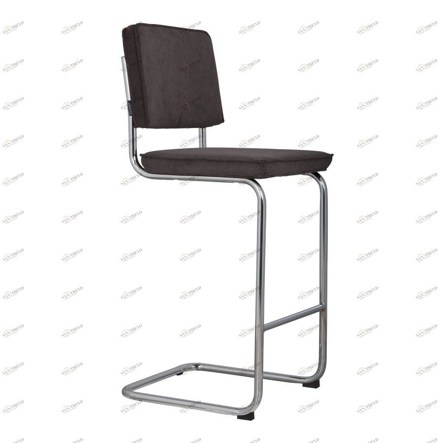 Стул барный Ridge Rib серый Zuiver 1500205