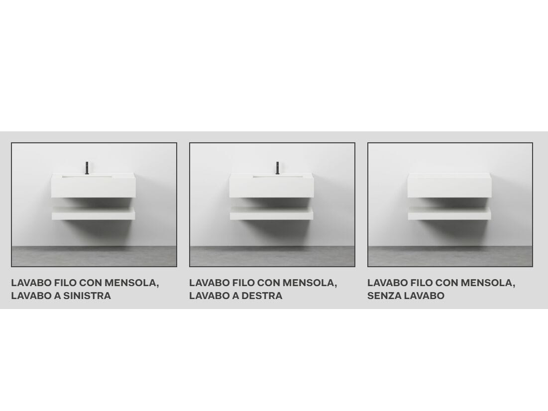 Деревянный подвесной умывальник со встроенным умывальником Ceramica Cielo Filo ARCH-00081085 - Вид №3