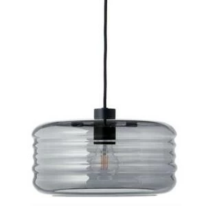 Лампа подвесная Wheels, D30 см, серая с черным