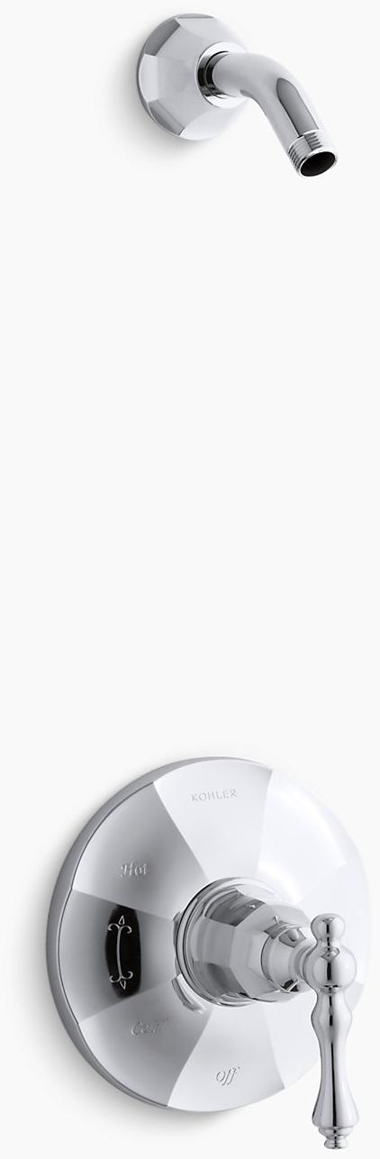 KOHLER Клапан для душа Kelston Rite-Temp с рычажной ручкой, без насадки для душа K-TLS13493-4-BN  - Вид №1