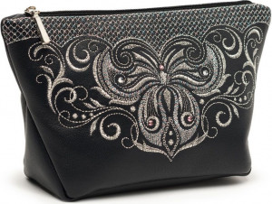 10660361 Торжокские золотошвеи Косметичка "Бабочка" кожа натуральная Кожа натуральная