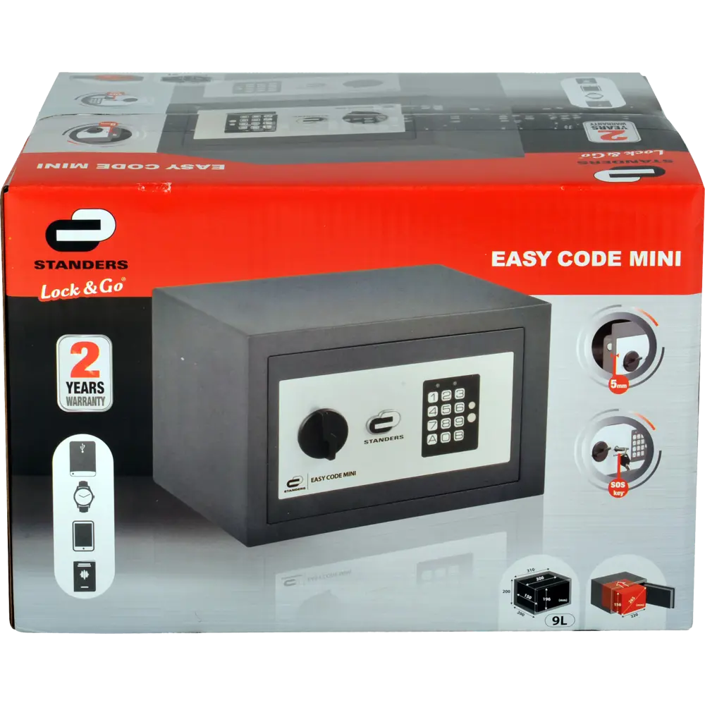 Сейф мебельный Standers N2 с электронным замком сталь 9 л 18180679 STLM-2167642  - Вид №8