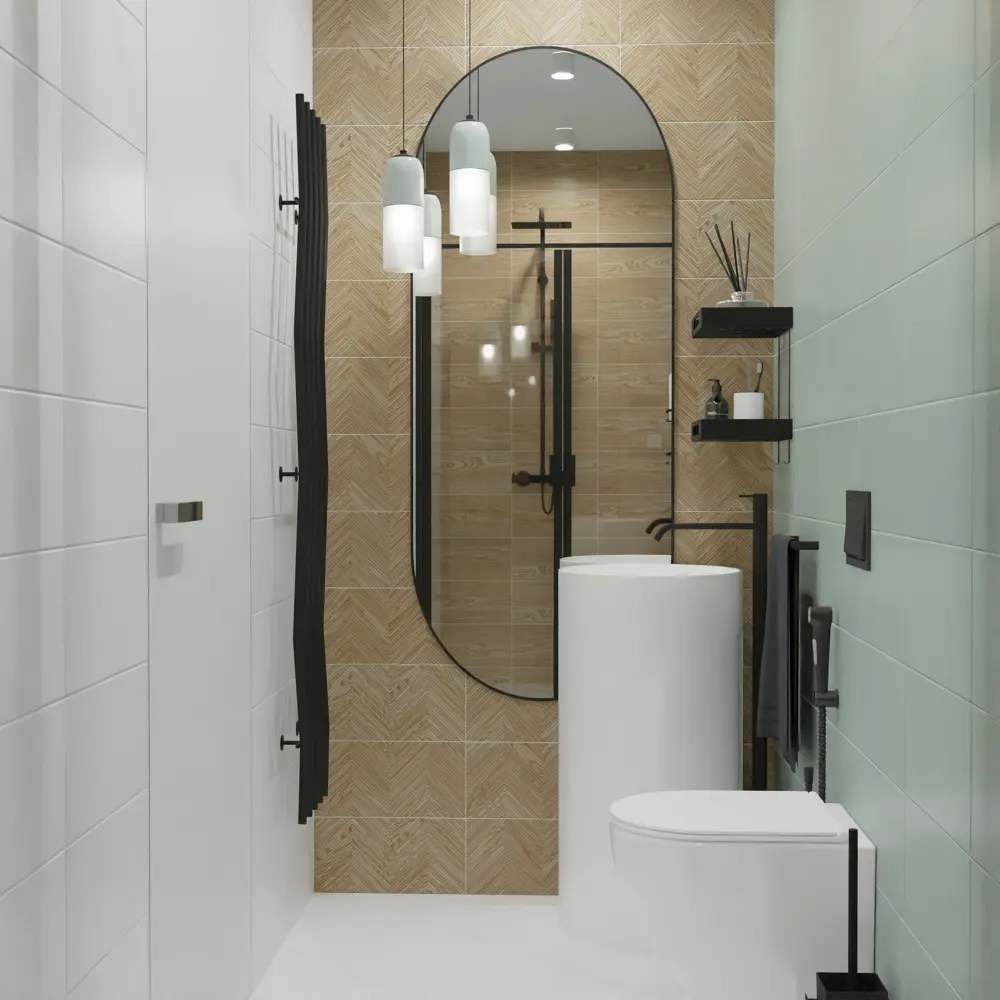 Плитка настенная Mersey Mono A0554G24101 20x40 см 1.6 м² матовая цвет мята 89352897 STLM-2002619 Santreyd - Вид №5