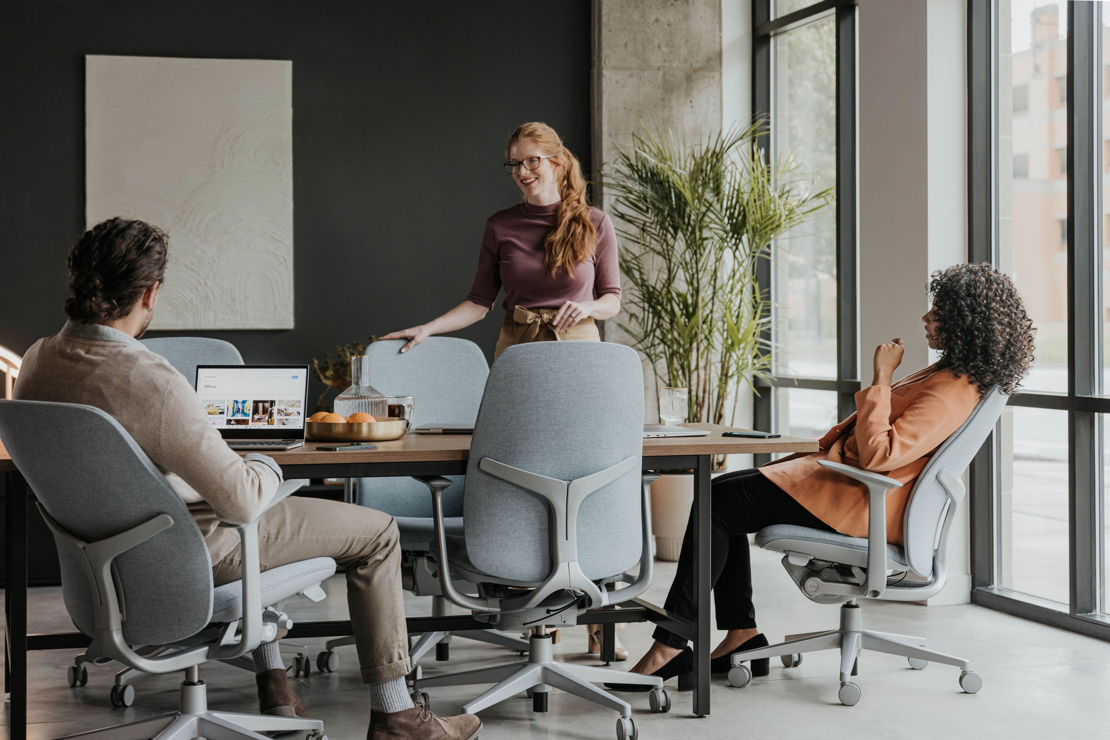 5 спиц ткань Recliner офисное кресло с колесами Haworth ZODY LX ARCH-00047696 - Вид №6