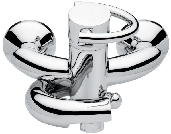 6601SC Смеситель Twist для ванной, цвет матовый хром-хром EMMEVI