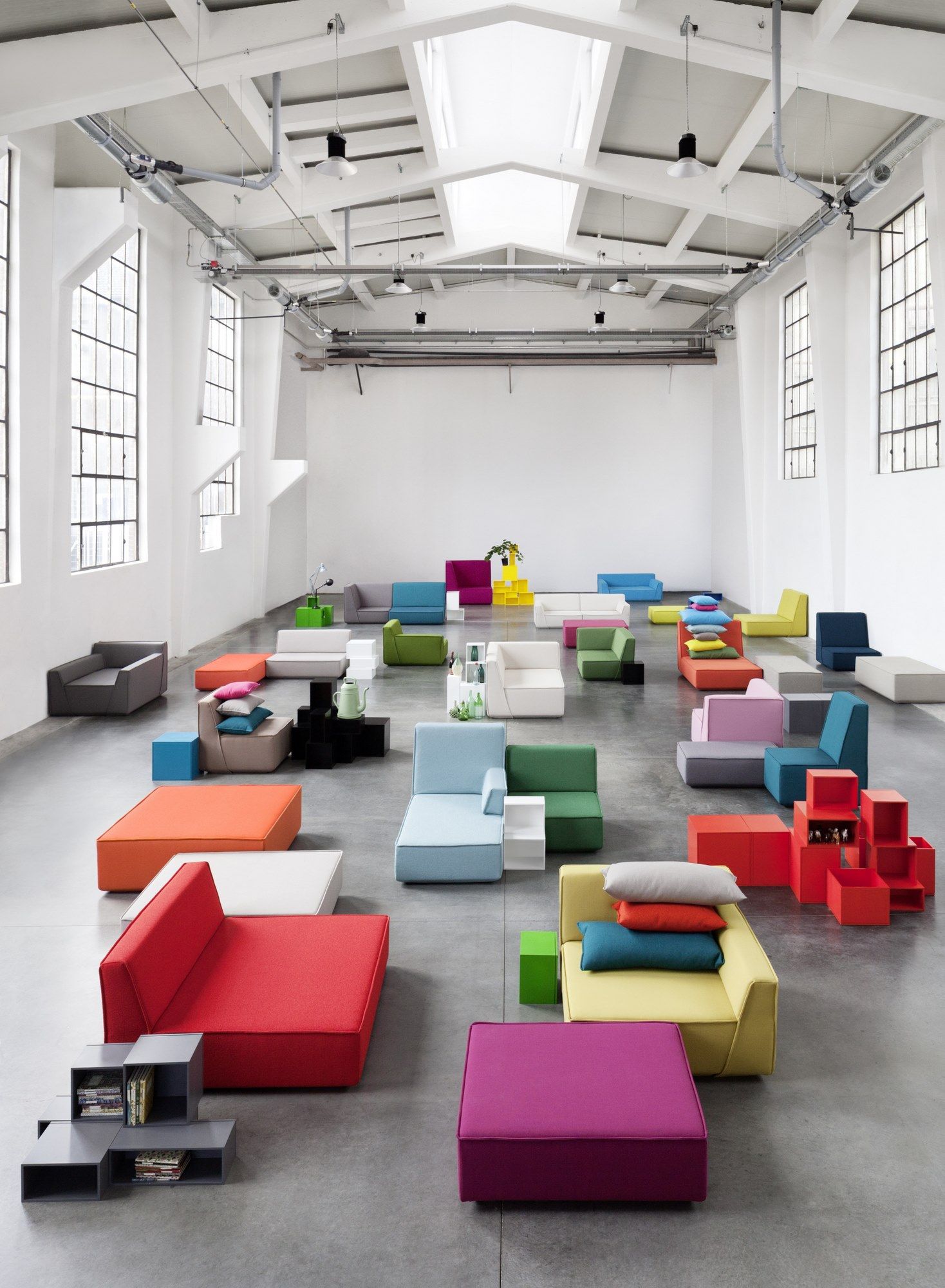 Модульный квадратный пуф из ткани Cubit by Mymito ARCH-00073733 - Вид №33