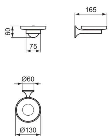 Стеклянная настенная мыльница Ideal Standard La Dolce Vita ARCH-00113214 - Вид №6